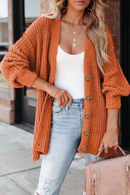 Rachel Front Chunky Cardigan Sweater