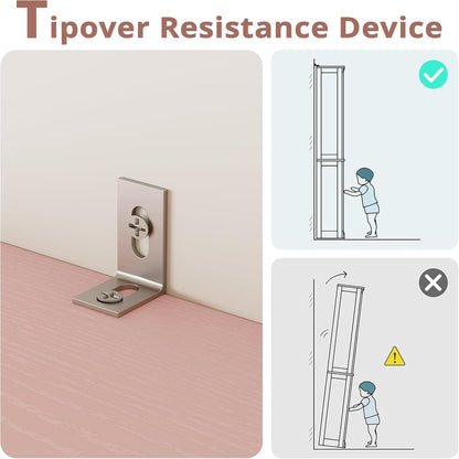 Tall Narrow Eight Tier Corner Bookcase For Home Office ShipItFurniture