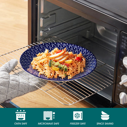 Blue and White China Blue Porcelain Plate Set 12/24/36 Get it from Bo