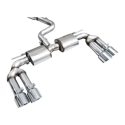 AWE 22-24 Audi 8Y S3 Touring Edition Exhaust - Chrome Silver Tips NP Motorsports