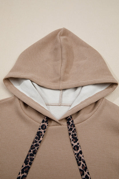 Elodie Textured Drawstring Baggy Hoodie