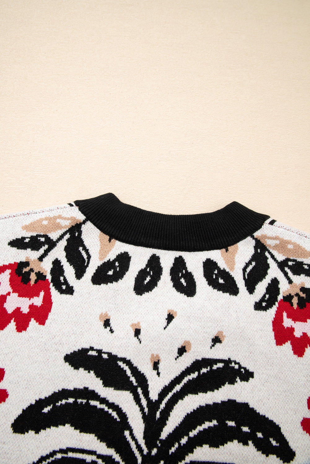 Selene Print Front Knit Cardigan