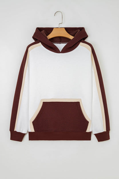 Ariyah Patchwork athleisure Hooded Sweatshirt