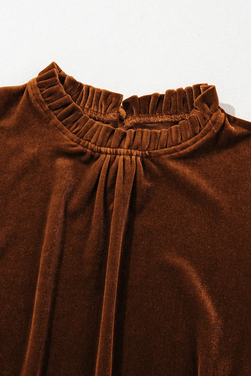 Josephine Puff Sleeve Velvet Top