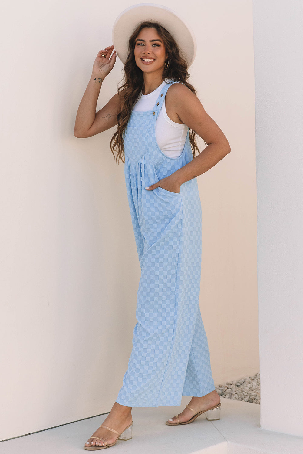 Ava Waist Wide Leg Overall