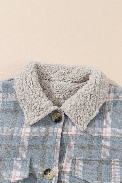 Madison Cuffs Patchwork Plaid Shirt