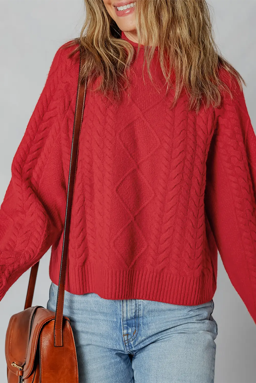 Joanna Cable Knit Baggy Sweater