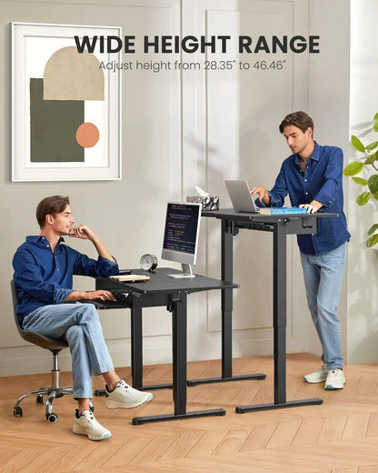 Electric Standing Desk with Adjustable Height Keyboard Tray - Get it from Bo