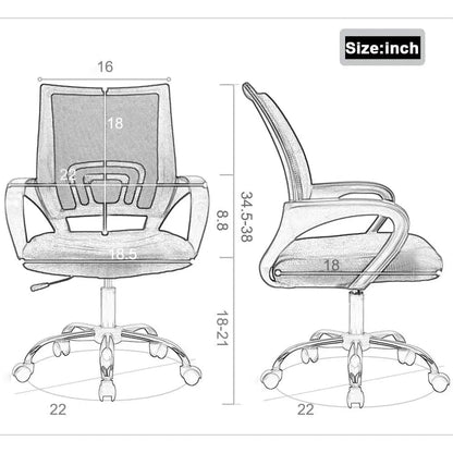 Ergonomic Pink Office Chair With Back Support For Home Office - Get it from Bo