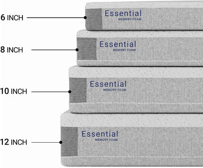 Essential 12 Inch Graphite Infused Memory Foam Mattress - Get it from Bo