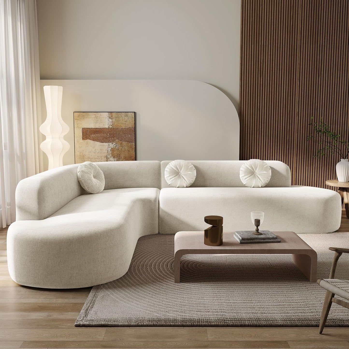 Extra Large Sectional Sofa with Elegant Curved Design ShipItFurniture