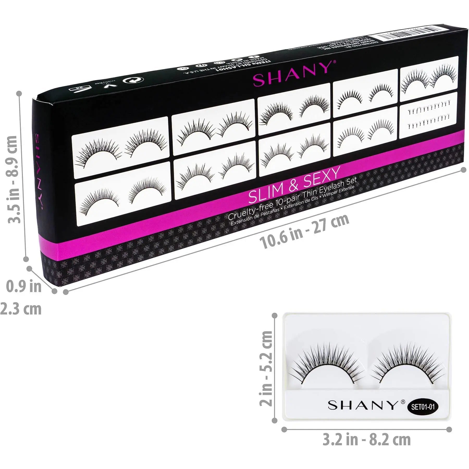 Eyelash extend - set of 10 assorted reusable eyelashes - Get it from Bo