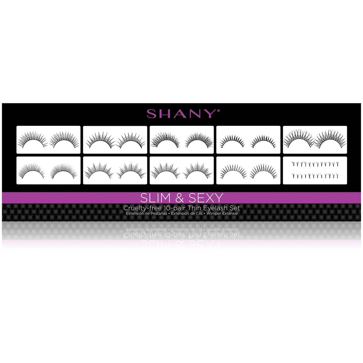 Eyelash extend - set of 10 assorted reusable eyelashes - Get it from Bo
