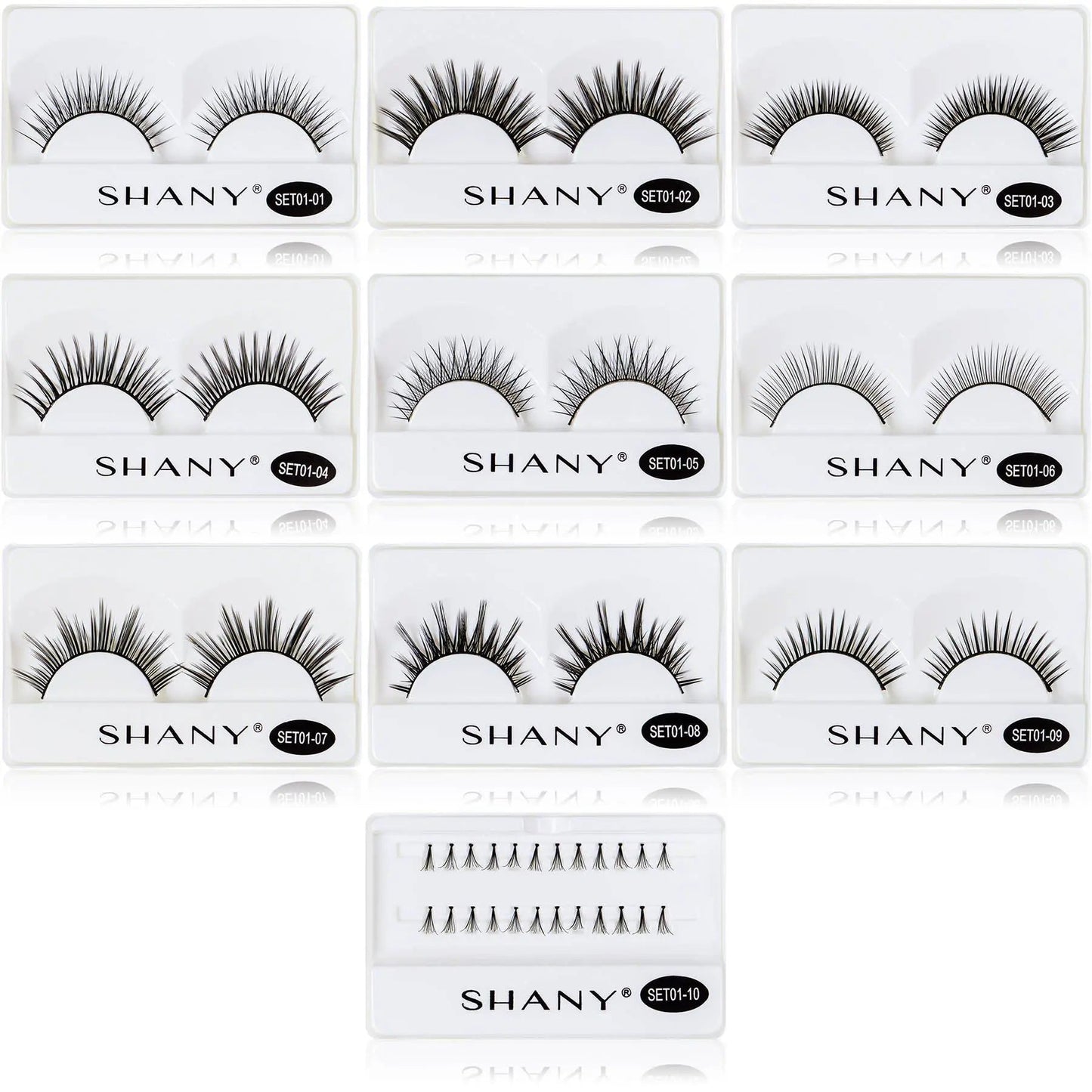 Eyelash extend - set of 10 assorted reusable eyelashes - Get it from Bo
