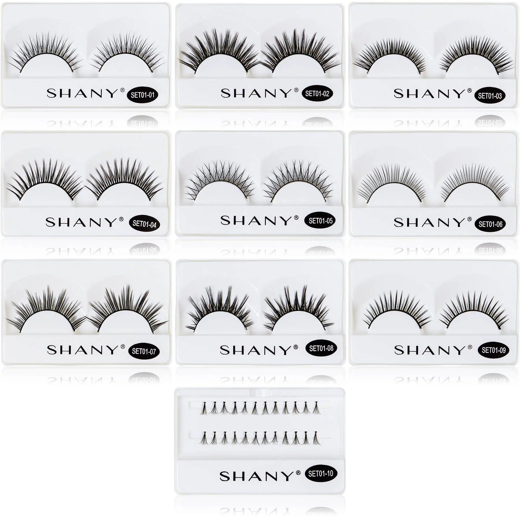 Eyelash extend - set of 10 assorted reusable eyelashes - Get it from Bo