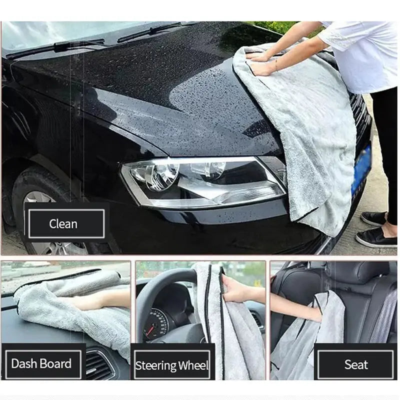 SEAMETAL Microfiber Auto Super Absorbent Car Drying Towel Get it from Bo