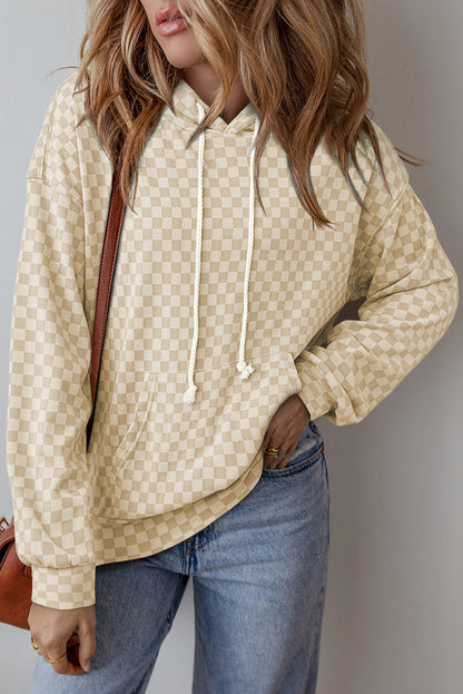 Harper Print Kangaroo Drawstring Hoodie