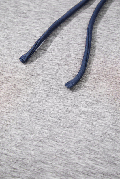 Zariyah Block Patchwork Drawstring Hoodie