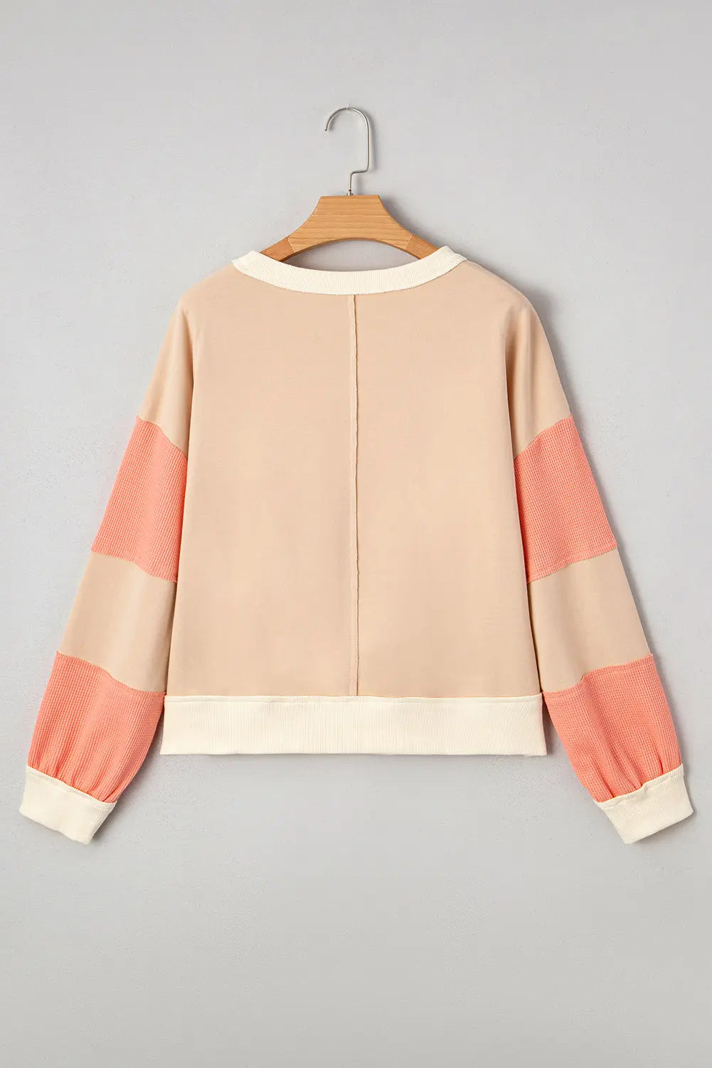 Jolene Block Textured Patchwork Pullover