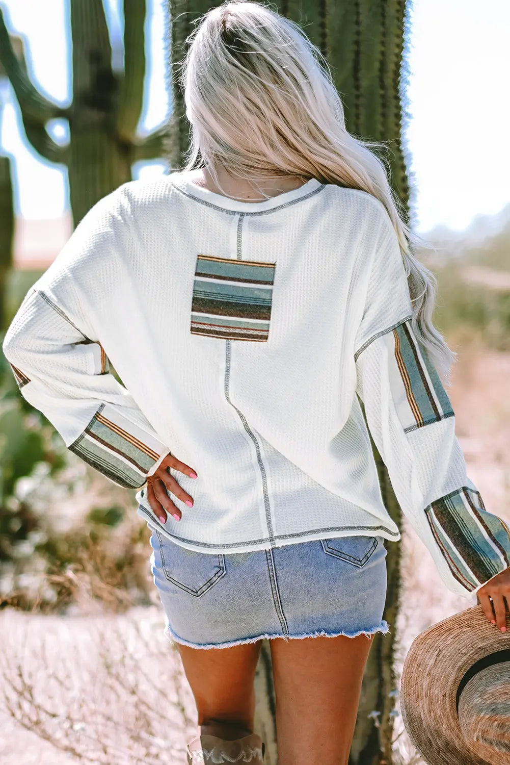 Raelyn Seam Waffle Knit Top