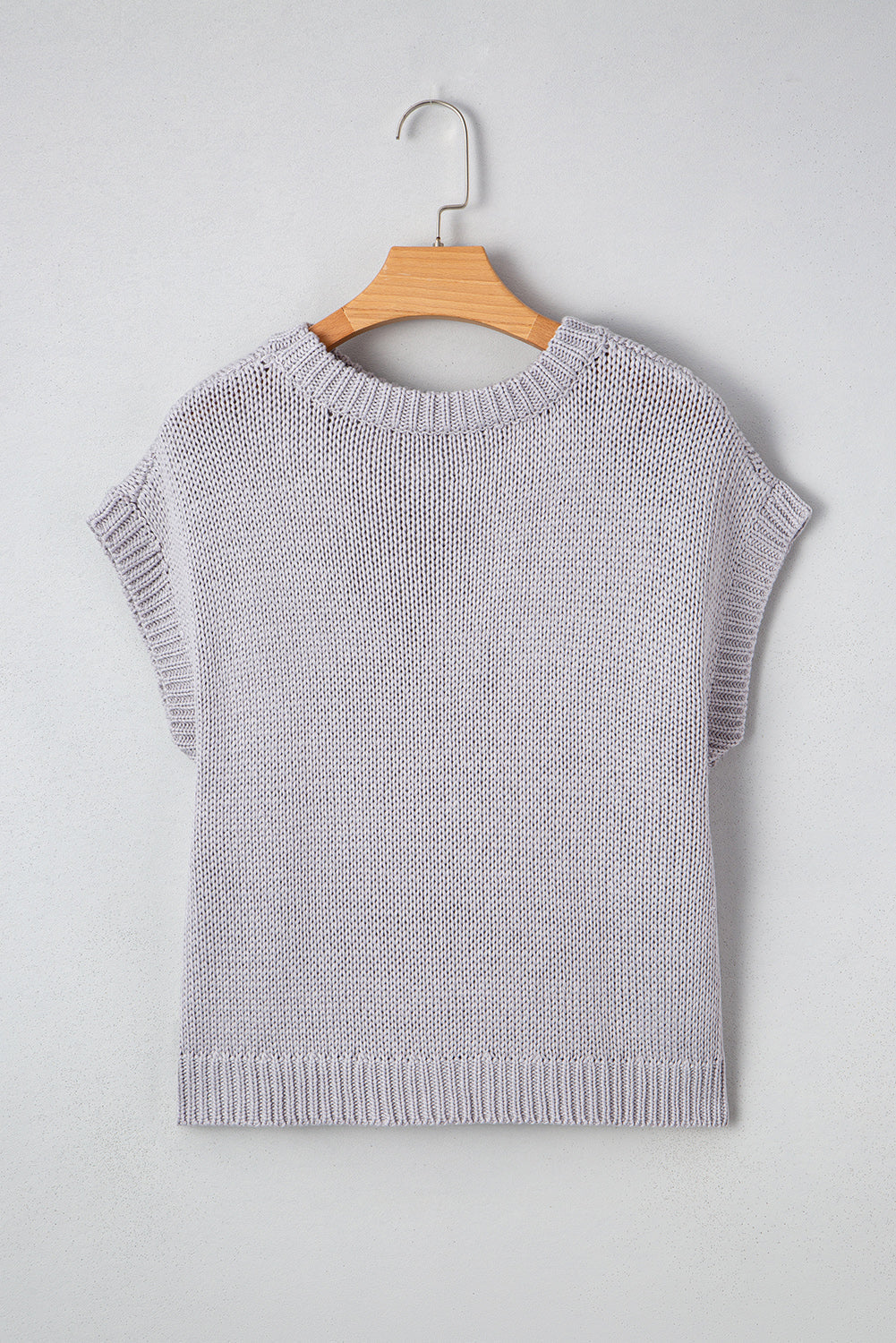 Sara Bowknot Applique Cap Sleeve Sweater Threaded Pear