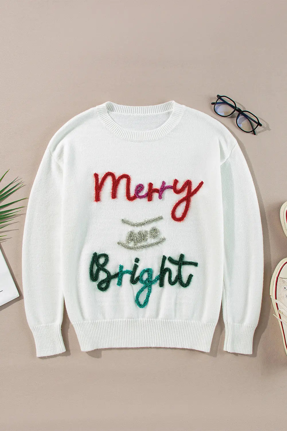 Aria Bright Graphic Christmas Sweater