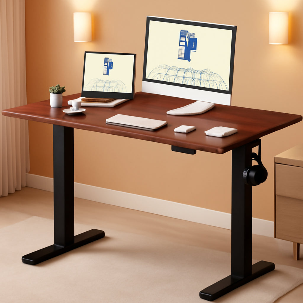 Electric Height Adjustable Standing Desk 48x24 Home Office ShipItFurniture
