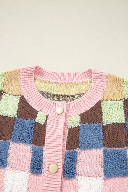 Kiara Pattern Front Cardigan Sweater