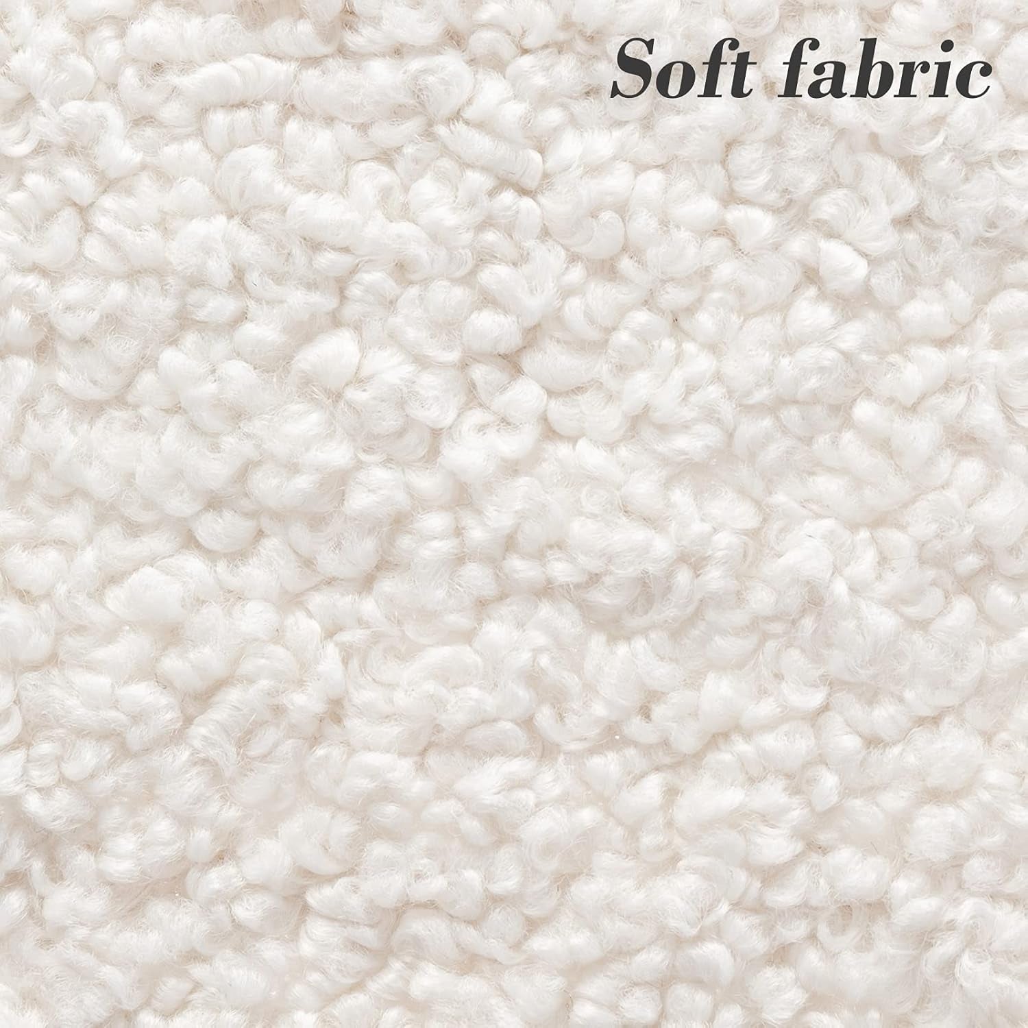 26 Inch Swivel Counter Stool White Sherpa Upholstered Bar Stool For Kitchen Counter ShipItFurniture