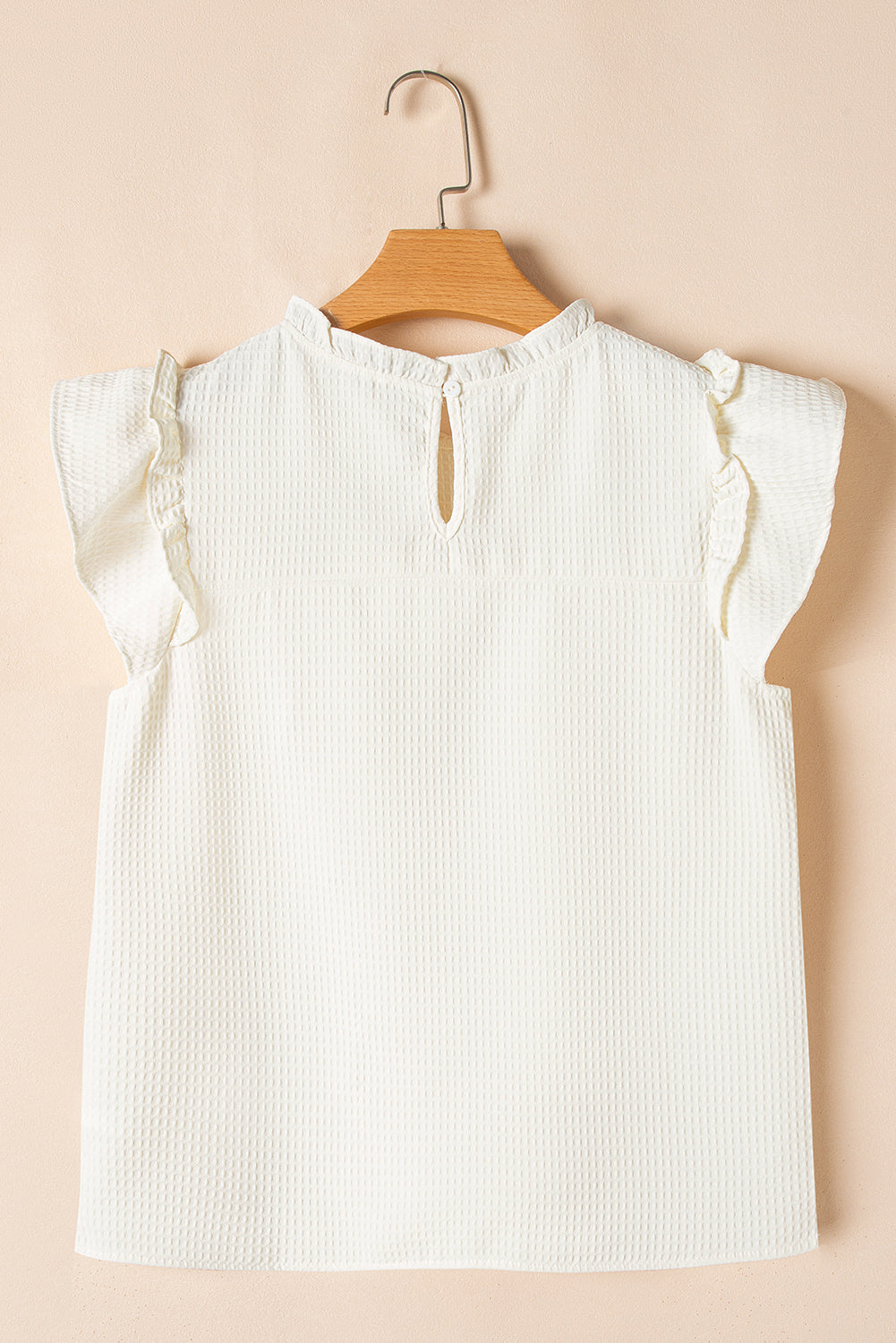 Ava Trim Waffle Knit Blouse
