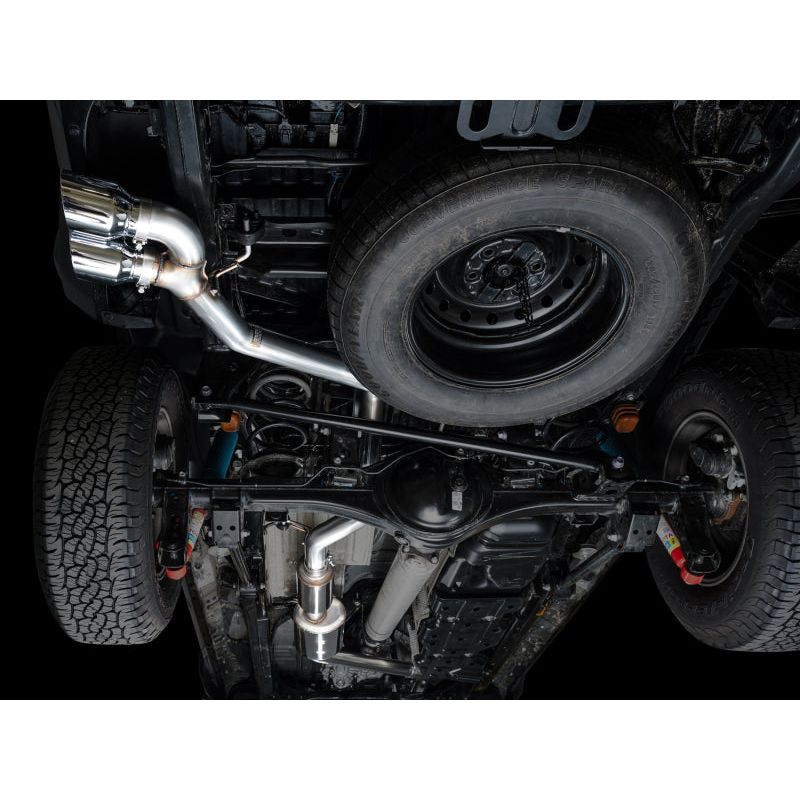 AWE Exhaust - 2024+ Toyota Tacoma Dual Chrome Silver Tips NP Motorsports