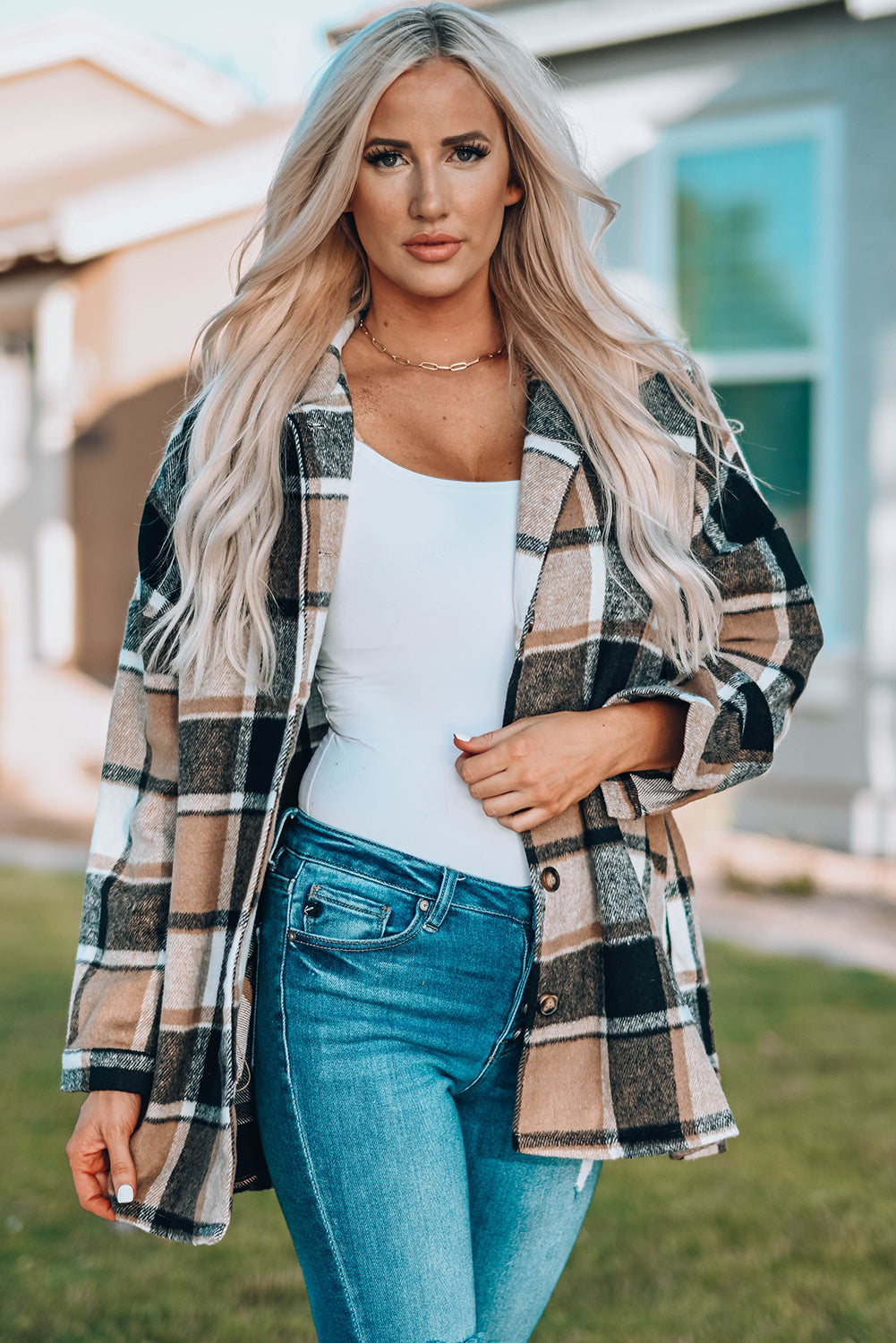 Mia Plaid Print Shirt
