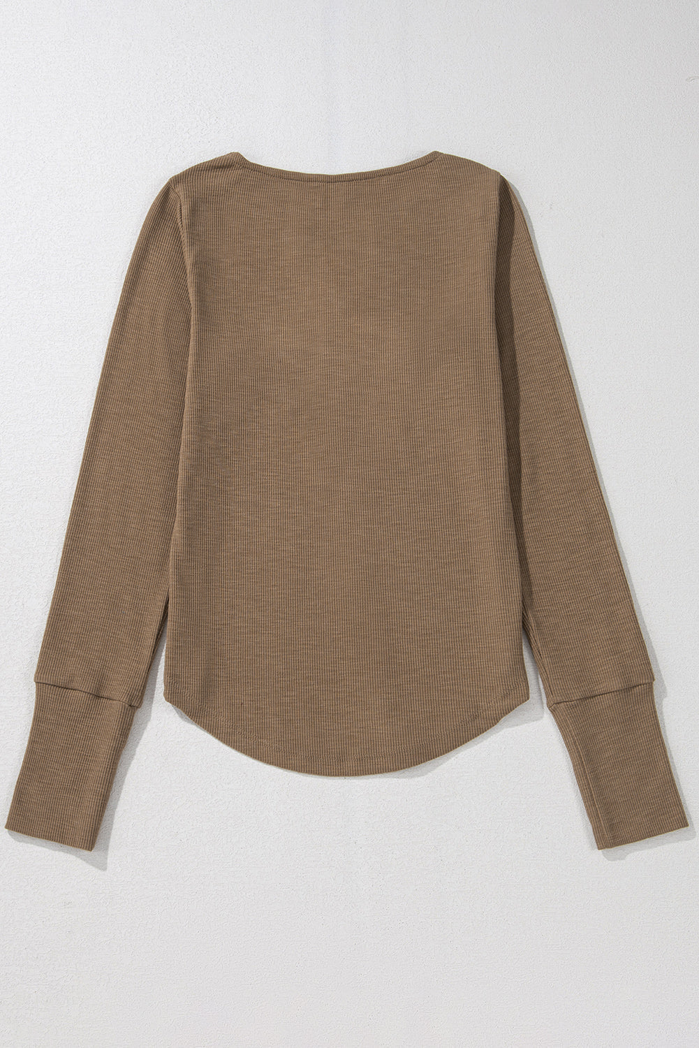 Khaleesi anglaise Broider Ribbed Long Sleeve Top