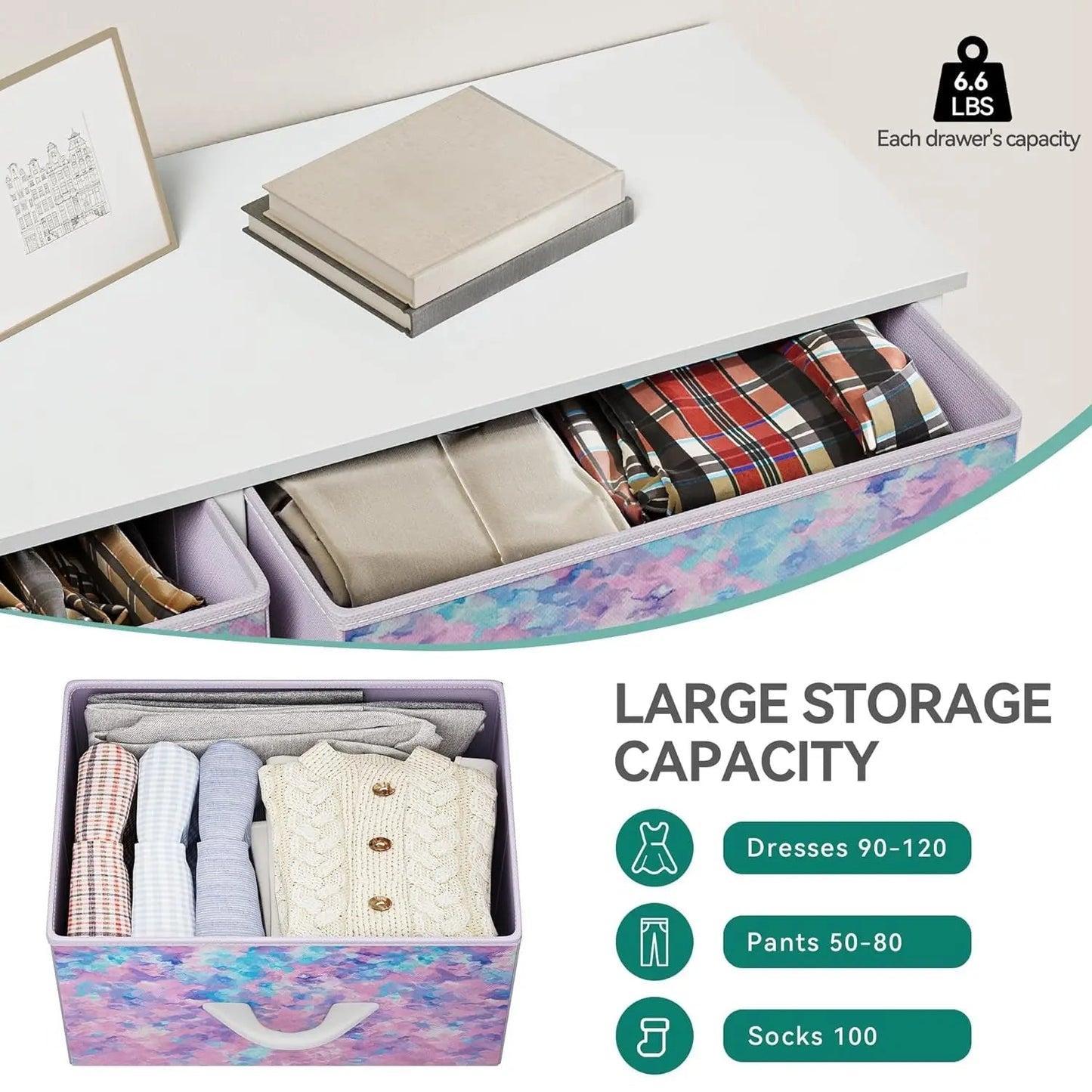 Fabric Dresser With Eight Drawers Storage Organizer - Get it from Bo