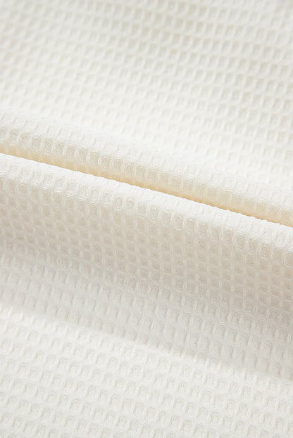 Ava Trim Waffle Knit Blouse