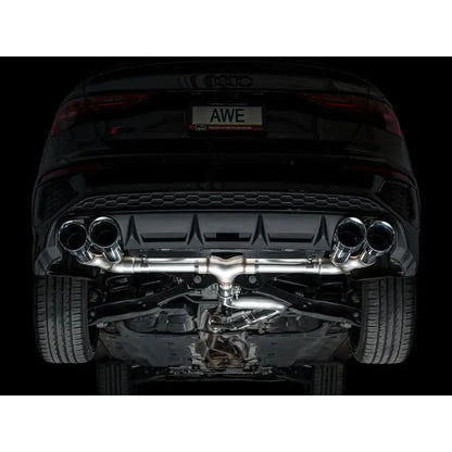AWE 22-24 Audi 8Y S3 Track Edition Exhaust  - Chrome Silver Tips NP Motorsports