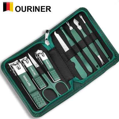 6-9 Pcs Manicure Set with Leather Case Professional