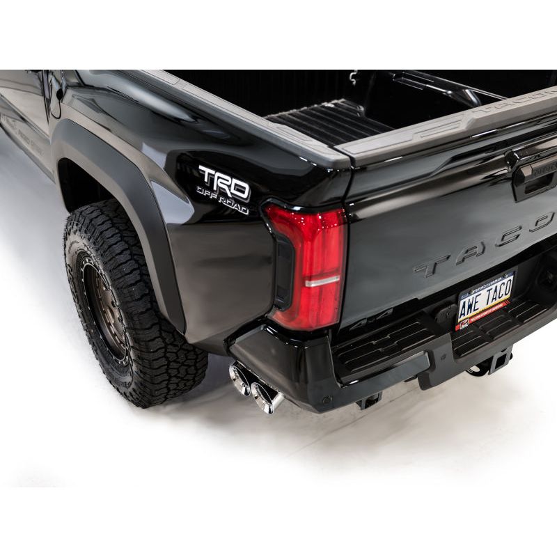 AWE Exhaust - 2024+ Toyota Tacoma Dual Chrome Silver Tips NP Motorsports