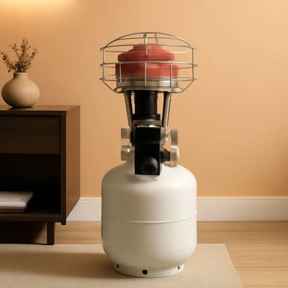 540-Degree Tank-Top Radiant Propane Heater 45,000 BTU Chrome ShipItFurniture