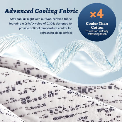 Cooling Memory Foam Mattress Topper for Comfortable Sleep