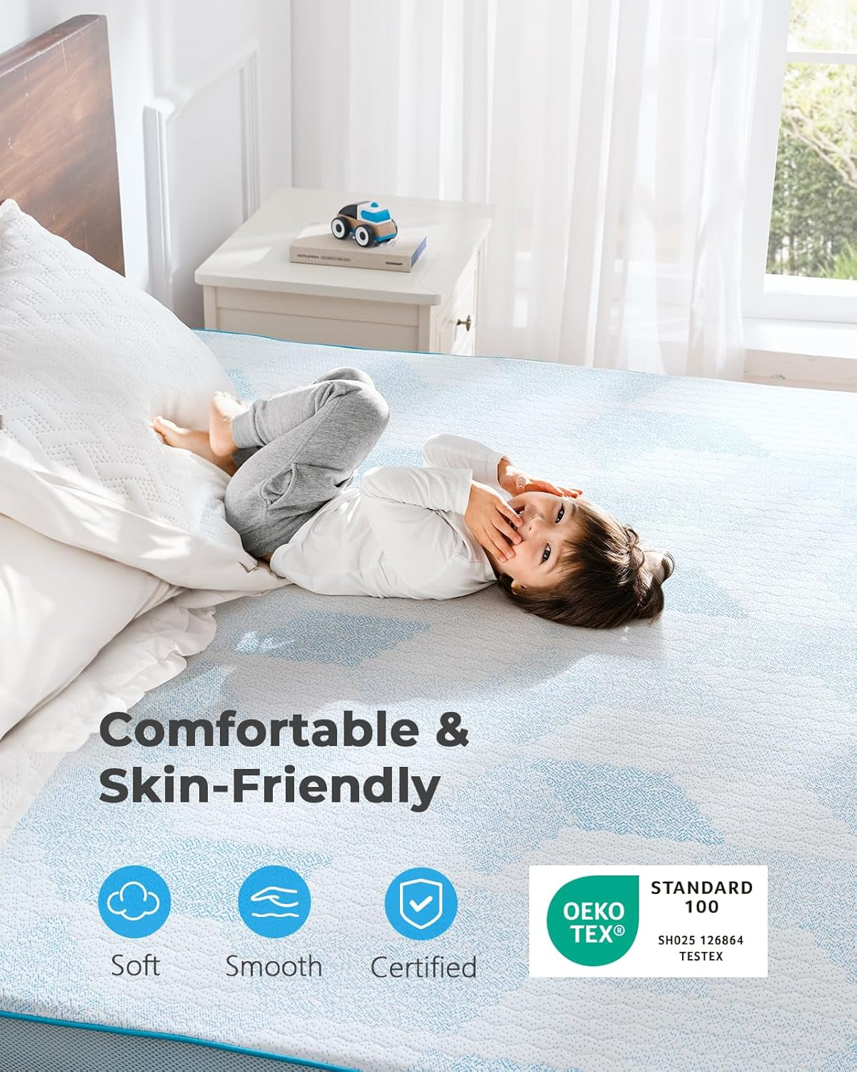 Cooling Memory Foam Mattress Topper for Ultimate Comfort