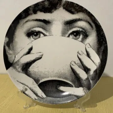 Ceramic Italian Face Hanging Plate Wall Decoration European Get it from Bo