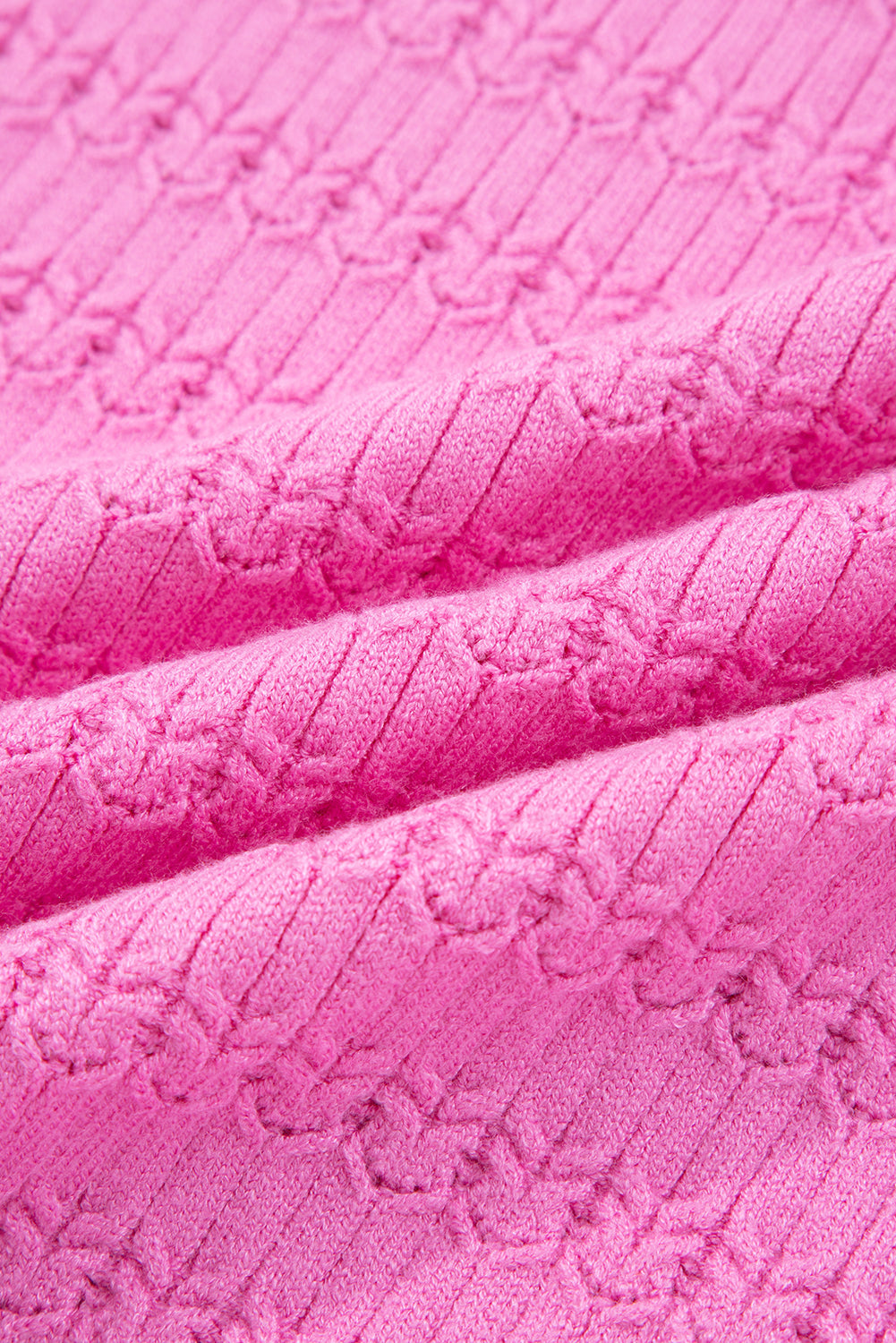 Kay Knit Ribbed Cuffs Crew Neck Sweater