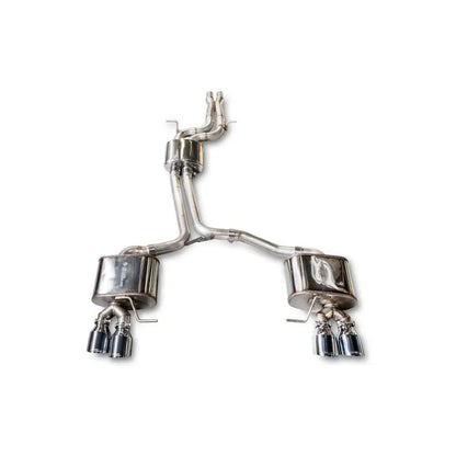 AWE Tuning Audi 8R SQ5 Touring Edition Exhaust - Quad Outlet Chrome Silver Tips NP Motorsports