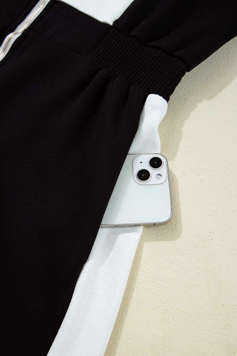 Olivia Patchwork Zip Front Romper