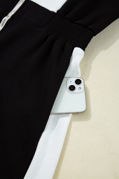 Olivia Patchwork Zip Front Romper