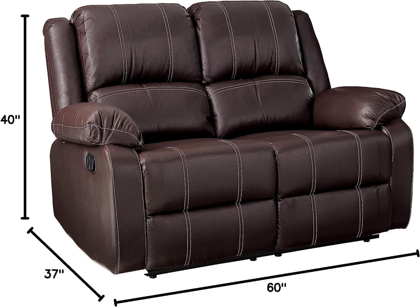 Brown Recliner Loveseat Modern Living Room Furniture ShipItFurniture