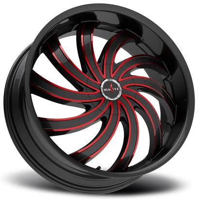 Flame Gloss Black Candy Red Milled - Get it from Bo