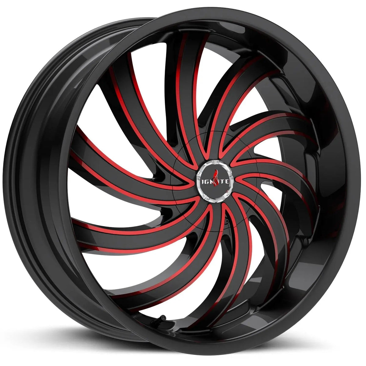 Flame Gloss Black Candy Red Milled - Get it from Bo