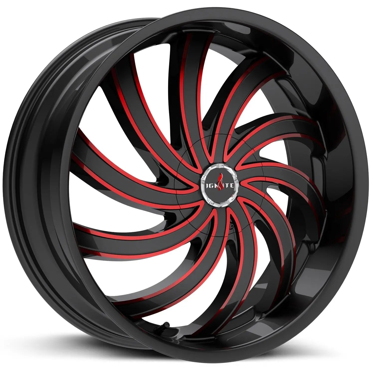 Flame Gloss Black Candy Red Milled - Get it from Bo